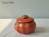 Jar with lid pink