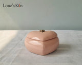 Jar with lid light pink