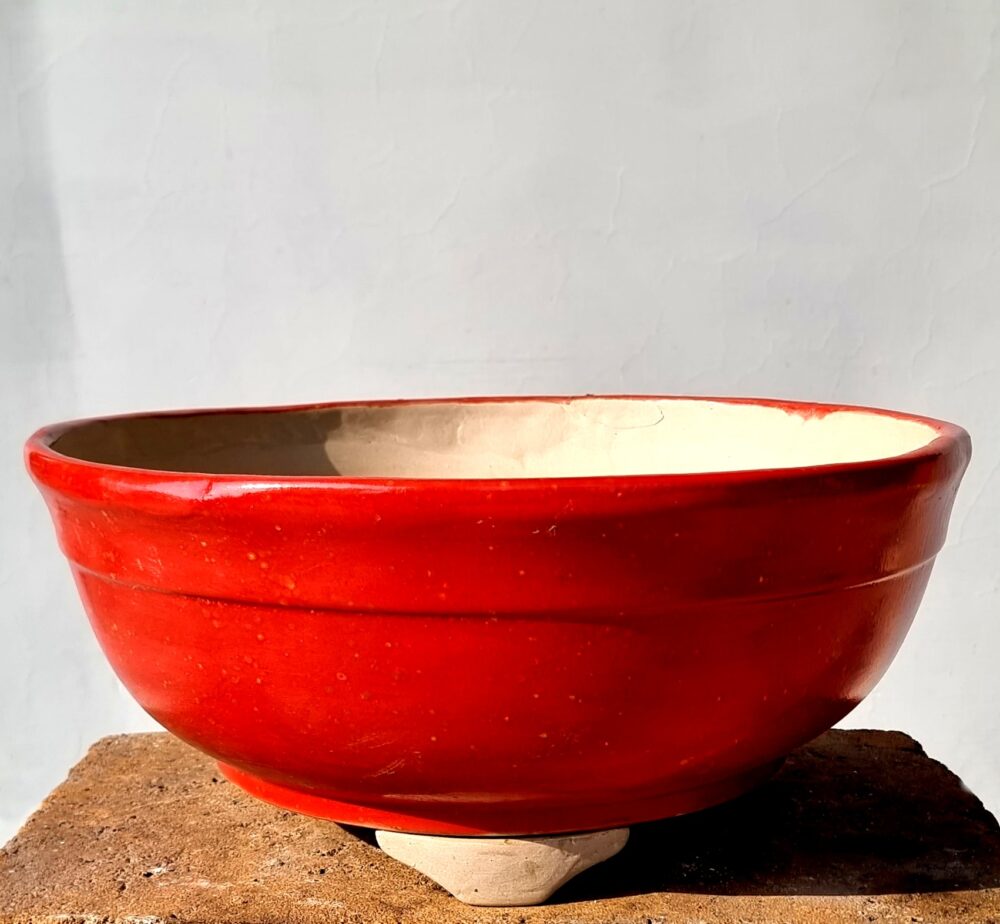 Round Bonsai Pot Red 41cm x 13cm