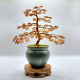 Wire Bonsai Tree Golden Informal Upright Style – 17×20